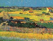 Vincent Van Gogh Harvest at La Crau Spain oil painting reproduction